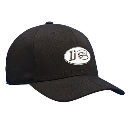The 1i Golf Logo adorns the black Flexfit 110® Pro-formance® cap