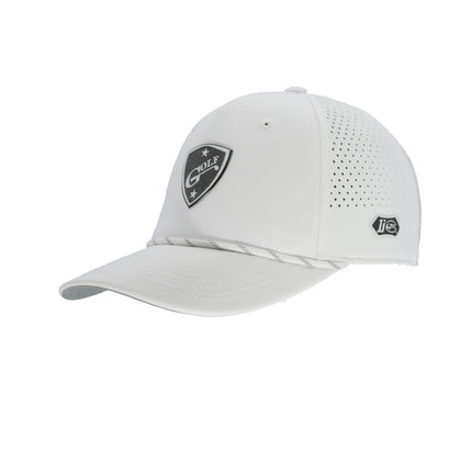The Imperial Dyno Laser Perforated Hat, featuring the 1i Golf insignia logo.
