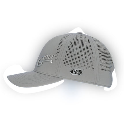 The Imperial Alpha Laser-Perforated Performance Hat Adorned With 1i Golf’s 1i-45 Logo.
