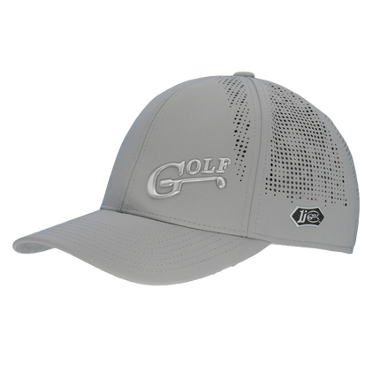 The Imperial Alpha Laser-Perforated Performance Hat Adorned With 1i Golf’s 1i-45 Logo.