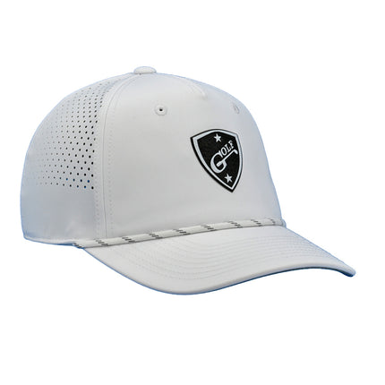 The Imperial Dyno Laser Perforated Hat, featuring the 1i Golf insignia logo.
