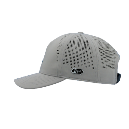The Imperial Alpha Laser-Perforated Performance Hat Adorned With 1i Golf’s 1iside logo.