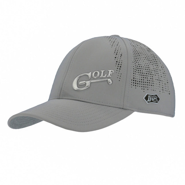The Imperial Alpha Laser-Perforated Performance Hat Adorned With 1i Golf’s 1i-45 Logo.