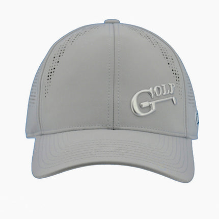 The Imperial Alpha Laser-Perforated Performance Hat Adorned With 1i Golf’s 1i-45 Logo.