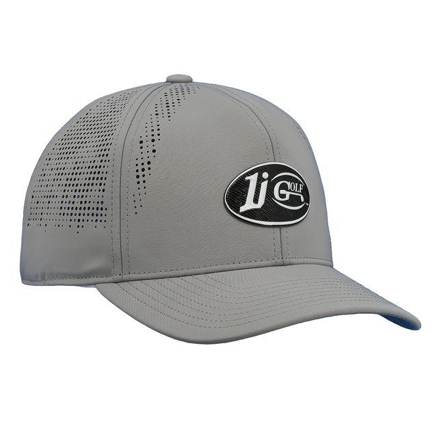 The Imperial Alpha Laser-Perforated Performance Hat Adorned With 1i Golf Emblem
