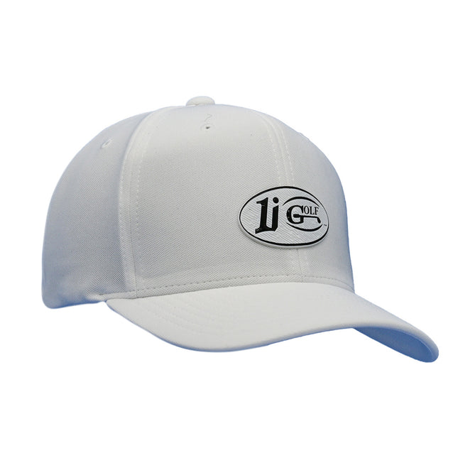 The 1i Golf Logo adorns the black Flexfit 110® Pro-formance® cap,