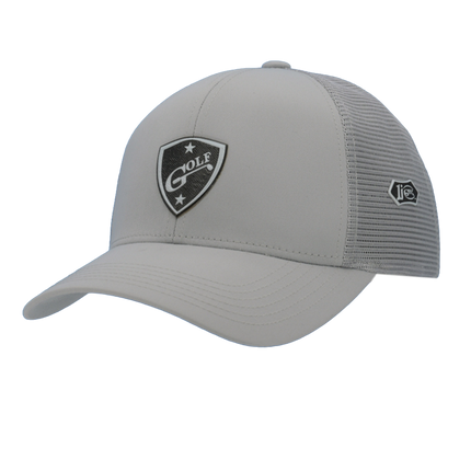 1i Golf Insignia Logo adorned on to a white Imperial’s Mesh Hat.