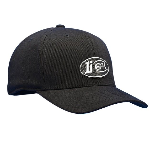 The 1i Golf Logo adorns the black Flexfit 110® Pro-formance® cap,