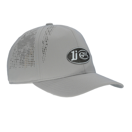 The Imperial Alpha Laser-Perforated Performance Hat Adorned With 1i Golf Emblem