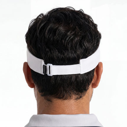 i Golf Insignia Logo Adorned on Imperial Performance Phoenix White Sun-Visor.