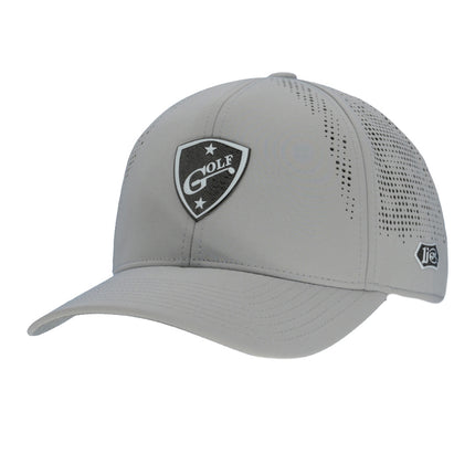 The Imperial Alpha Laser-Perforated Performance Hat Adorned With 1i Golf’s Insignia.