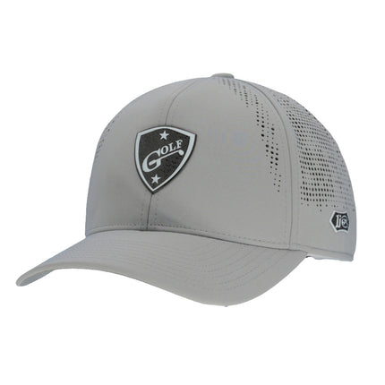 The Imperial Alpha Laser-Perforated Performance Hat Adorned With 1i Golf’s Insignia.