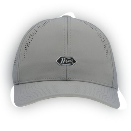 The Imperial Alpha Laser-Perforated Performance Hat Adorned With 1i Golf’s 1iside logo.