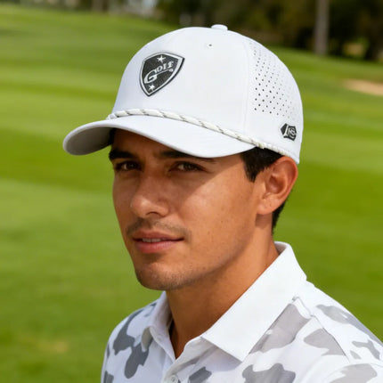 The Imperial Dyno Laser Perforated Hat, featuring the 1i Golf insignia logo.