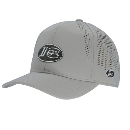 The Imperial Alpha Laser-Perforated Performance Hat Adorned With 1i Golf Emblem